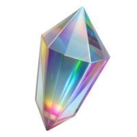 extraordinary minimalist Crystal Prism Rainbow Isolated Transparent Background png
