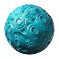 dramatic abstract Cyan Sphere Pattern Design with Transparent Background genuine png