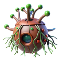 magnificent rustic Cybernetic Organism with Fine Roots Cutout high resolution png