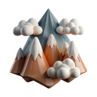 elegant minimalist Detailed Aeropex Ascenders Cutout Mountain Range with Clouds Transparent Background exclusive png