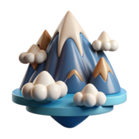 magnificent classic Detailed Aeropex Ascenders Cutout Mountain Range with Clouds Transparent Background professional png