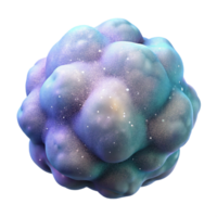 serene vintage Dreamlike Particle Nebula with Transparent Background high quality png