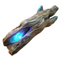 serene modern Driftwood with Ethereal Luminescence Cutout premium png