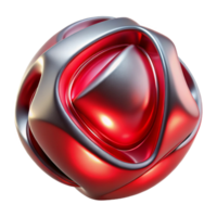 stunning minimalist Dynamic Alloy Form Red Tint Cutout professional png