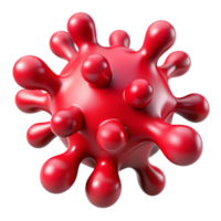 vibrant abstract Dynamic Random Shapes Red Splashes Isolated Element professional png