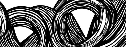 Vintage woodcut illustration depicting intricate interlocking circles and patterns vector