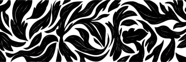 Vintage woodcut illustration featuring a complex tangled vine pattern with flowing lines vector