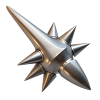 elegant artistic Engineered Thorn Isolated Silver Sharp Point authentic png