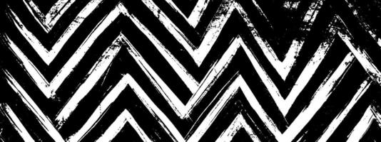 Vintage woodcut illustration showcasing a zigzag line texture in bold black and white pattern vector