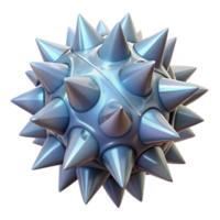 vibrant modern Fabricated Thorn Cutout Crystalline Structure Transparent Background png