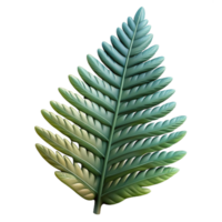 stunning creative Fern Leaf Closeup Cutout with Detailed Texture authentic png