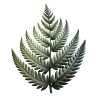 magnificent abstract Fern Leaf Silhouette with Transparent Background Cutout png