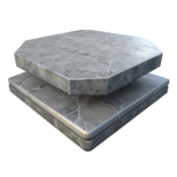 vibrant rustic Floating Gray Platform in Virtual Reality Transparent Background png