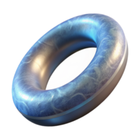 serene traditional Floating Metal Ring in Zero Gravity Transparent Background high resolution png