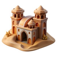 elegant creative Flowing Desert Architecture Cutout Element high resolution png