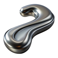 serene modern Flowing Steel Stream Isolated on Black professional png