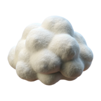 elegant minimalist Fluffy White Nimbus Cloud Cutout with Soft Edges exclusive png