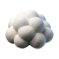 elegant classic Fluffy White Nimbus Cloud Cutout with Soft Edges genuine png