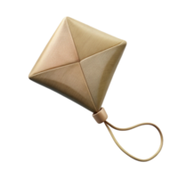 beautiful minimalist Flying Kite String Cutout White Thread Transparent Background genuine png