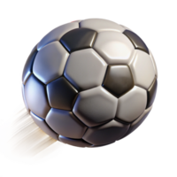 impressive traditional Flying Soccer Ball Cutout with Motion Blur Effect authentic png