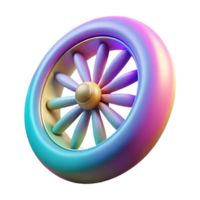 serene minimalist Front View Spectral Data Globe Transparent Background professional png