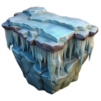magnificent creative Frozen Wilderness Cliffs Cutout with Rugged Texture png