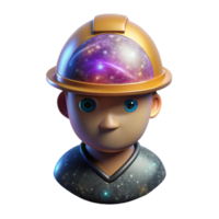 serene creative Galactic Builder Transparent Background Constructing Nebula high resolution png