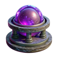 elegant rustic Galactic Monument Transparent Background Violet Plasma Ball authentic png