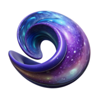 serene modern Galactic Wavefront Cutout with Dynamic Angle genuine png
