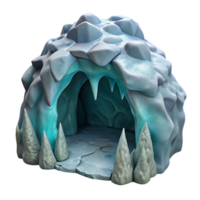 extraordinary vintage Gelid Grotto Ice Cave Archway Isolated high resolution png