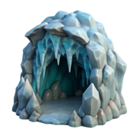 impressive rustic Gelid Grotto Ice Cave Archway Isolated high resolution png