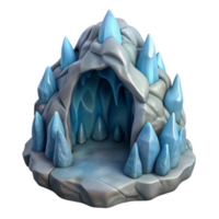 magnificent classic Gelid Grotto Ice Cave Archway Isolated authentic png
