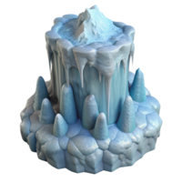 magnificent contemporary Gelid Grotto Ice Columns Transparent Background detailed png