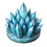 impressive abstract Geometric Ice Form Cutout Transparent Background Side Angle authentic png