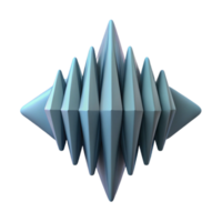 impressive traditional Geometric Soundwave Shape Isolated with Sharp Lines high quality png