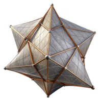 impressive artistic Giant Solar Sail Rendering Cutout with Wireframe Overlay high resolution png