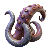 magnificent rustic Giant Squid Tentacle Isolated on Transparent Background high quality png