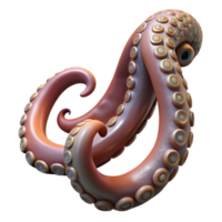 serene classic Giant Squid Tentacle Isolated on Transparent Background genuine png