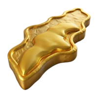 dramatic abstract Gilded Valley Riverbend Isolated Element Top View professional png