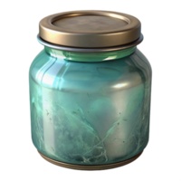 wonderful abstract Glass Jar with Lid Transparent Background professional png