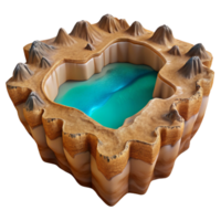 impressive artistic Glimmering Gorge Cutout Sparkling Canyon Isolated Element professional png