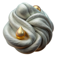 vibrant creative Glimmering Silk Fibers and Dew Transparent authentic png