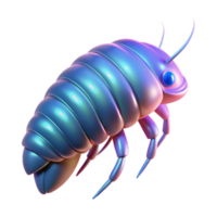 dramatic abstract Glowing Amphipod Cutout Isolated Transparent Body high resolution png