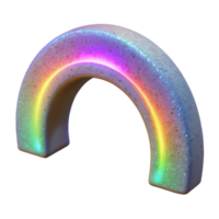 wonderful rustic Glowing Auroral Arch Side View Cutout Element high quality png