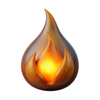 extraordinary artistic Glowing Ember Cutout Isolated Flame on Transparent Background authentic png