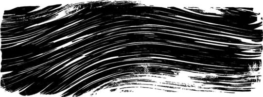Abstract vintage woodcut illustration showcasing flowing scratched lines in monochrome style vector