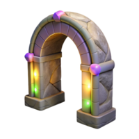 magnificent rustic Glowing Grotto Archway Isolated Element professional png