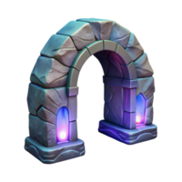 magnificent artistic Glowing Grotto Archway Isolated Element original png