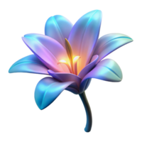stunning classic Glowing Sea Lily Cutout Isolated Stalk Detail png