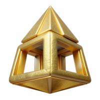 serene traditional Golden Aerthys Structure Cutout with Transparent Background high quality png